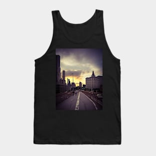 Brooklyn Bridge Sunset Manhattan Skyline NYC Tank Top